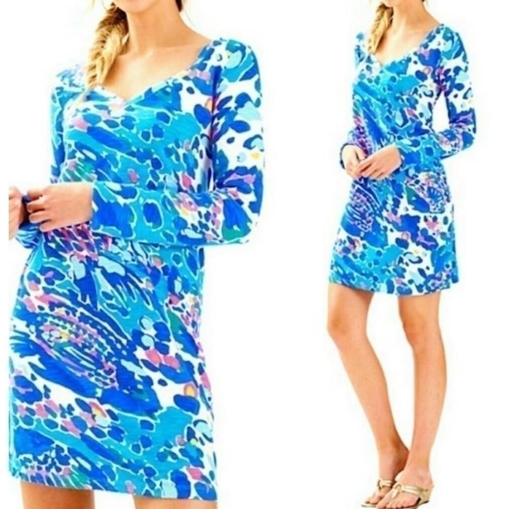 Lilly Pulitzer Paradise Multi Hit The Spot Casual Dress